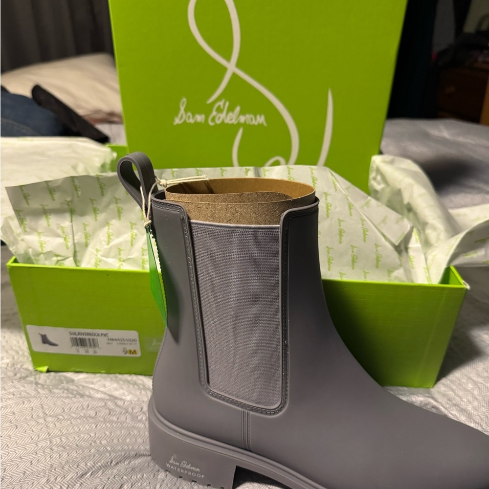 Sam Edelman Gray Ankle Boots